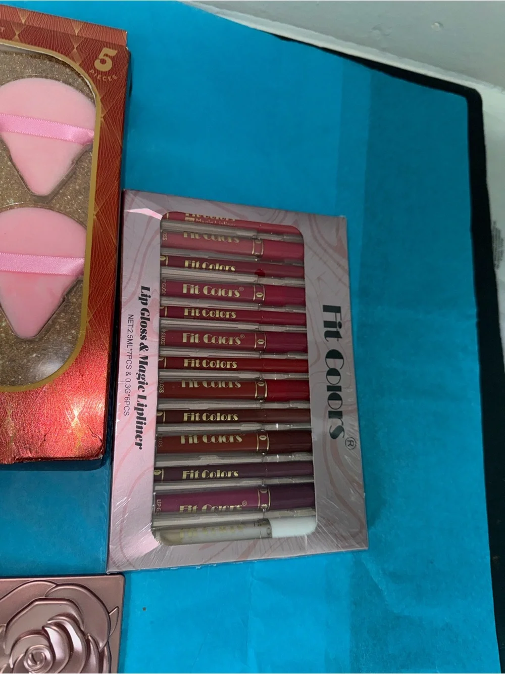 Makeup Brush & Sponge Set - Pink